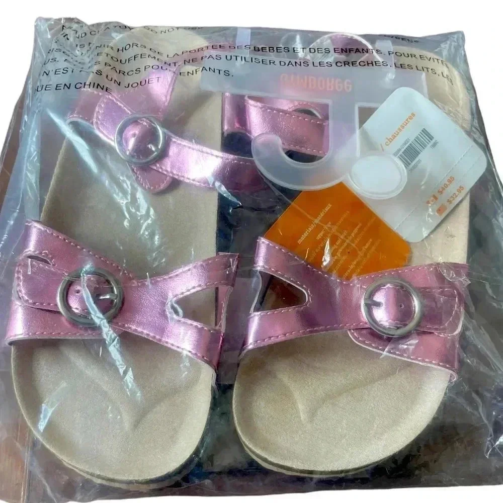 Gymboree Metallic Pink Big Girl Sandals